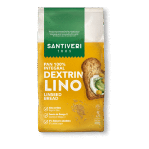 Pão Dextrin integral com sementes de linho